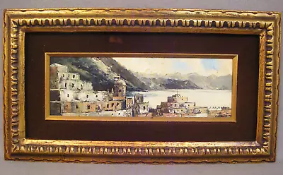 Vintage Oil Painting Art Turkey Islamic Mediterranean Coast Cityscape Reymond • $138.24