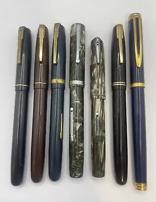 Lot Vintage Waterman Fountain Pens Various Models And Colors. 14K Gold Nibs • $99.99