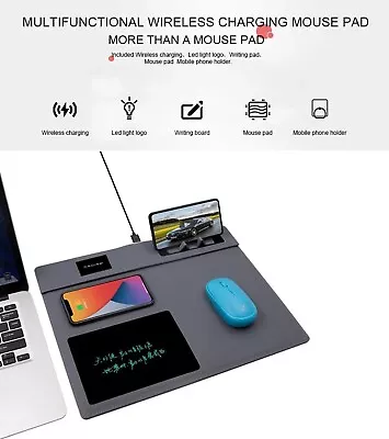 Ultimate Multifunctional Mouse Pad With Digital Notepad & Wireless Charging • $35