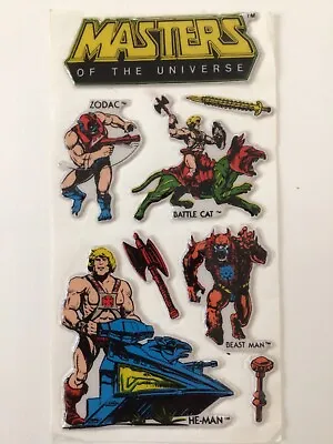 Vintage MASTERS OF THE UNIVERSE Puffy Stickers On Original Backing He-Man Zodac • $14