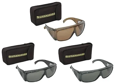 SUNSHIELDS Atlantis Moulded Plastic Sailing Sunglasses Tinted Polarised Lens • £7.99