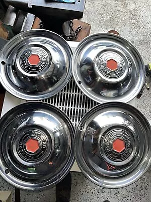 1951 1952 1953 1954 PACKARD Deluxe Wheel Cover Hubcaps OEM SET 51 52 53 54 55 • $60