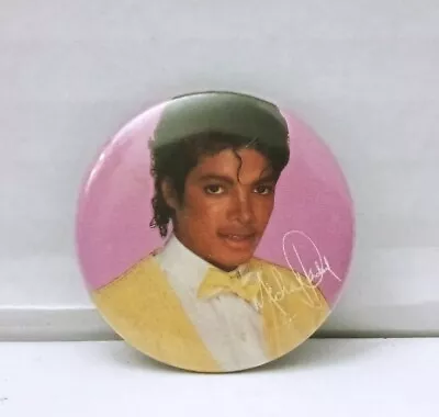 Vintage 1983 Michael Jackson Pin EMMC Pop Music Memorabilia Button Pinback • $6.32