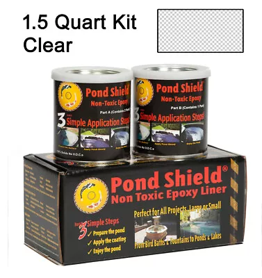 8 Colors To Choose POND ARMOR Epoxy Coating Shield Liquid Liner  1.5 Quart Size • $62