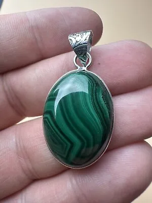 Stunning Genuine Real Malachite Pendant For Necklace Gemstone Natural M15 • £16.99