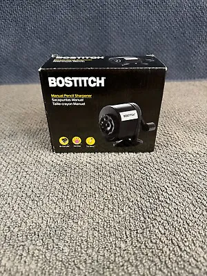 BOSTITCH Metal Manual Pencil Sharpener BLACK MPS1BLK Counter Or Wall Mount NEW • $16.95
