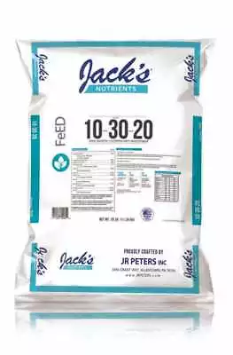 JACKS NUTRIENTS (JR Peters) 10-30-20 Bloom Feed 25LB Bag 79060 • $98.30