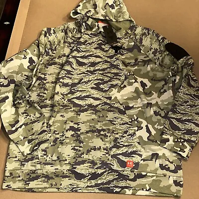 Under Armour 4XL Project Rock Rival Fleece Camo Veterans Day Hoodie  1373582 • $59.99