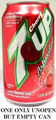 7 Up “Antioxidant” Cherry Vintage USA 2011 UNOPEN EMPTY 12oz 355ml Can American • £6.18