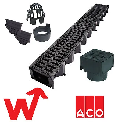 ACO HexDrain | 1m | Drainage Channel | Plastic With Grating | Package Deals • £243.20