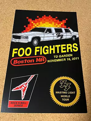 Foo Fighters Boston MA 2011 TD Garden Cardstock Concert Poster 12x18 • $9.99