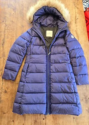 Moncler Girls Down Coat Real Fur Size 12 EUC • $399.99