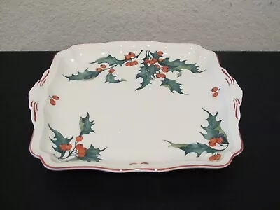 Villeroy & Boch Holly Square Handled Cake Plate • $49.99