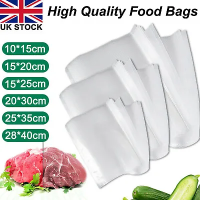 Textured Vacuum Sealer Bags Vac Seal Dry Wet Pack Food Saver Storage Bag UK Post • £4.99