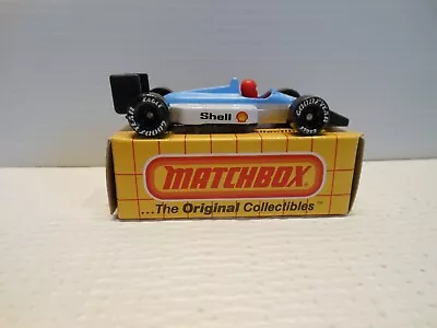 1983 Matchbox Mb74 Shell Blue Grand Prix Racing Car New In Box • $10