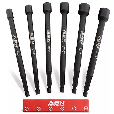 ABN Impact Nut Driver Bits Extended Magnetic Sockets 1/4 IN Shank • $10.49