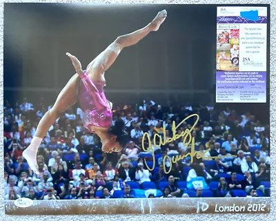 Gabrielle Gabby Douglas Signed 11x14 Photo Usa Gymnastics London Olympics Jsa  • $93.74