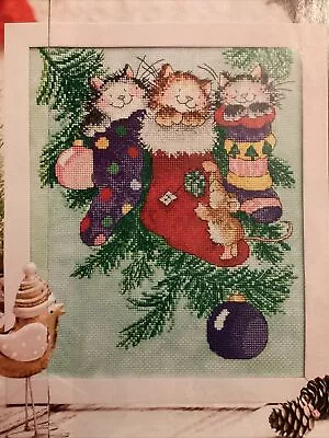 Margaret Sherry Cats In Stockings Christmas Cross Stitch Chart • £1.99