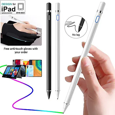 For IPad 10/9/8/7/6th Gen Tablet Touch Screen Draw Pencil Write Pen Stylus • £11.59