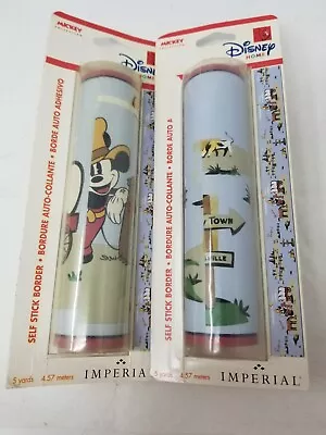 Mickey Mouse Wallpaper Border Lil Buckaroo Disney 5 Yards Set Of 2 Imperial  • $19.95