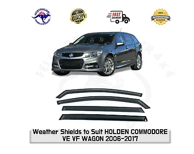 Weather Shields Window Sun Visors To Suit Holden Commodore VE VF Wagon 2006-2017 • $57.32