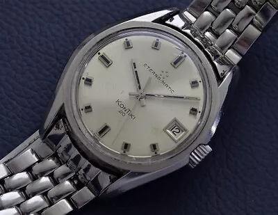 £245.99 • Buy RARE GIANT ETERNA MATIC KONTIKI 20 130 FTT Cal. 1489KGAY FRERES BRACELET 1967/68