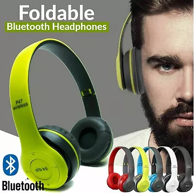 Noise Cancelling Wireless Headphones Headset With Microphone Bluetooth Earphones • $19.79