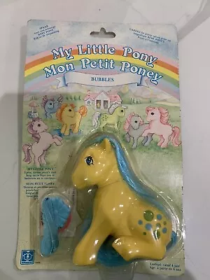 Vintage 1983 G1 My Little Pony G1 Bubbles - Still In Box! • $102.50