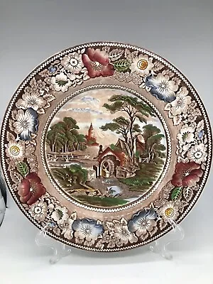 N. R.  Midwinter LTD Rural England China 10” Plate Floral Design On Rim • $28