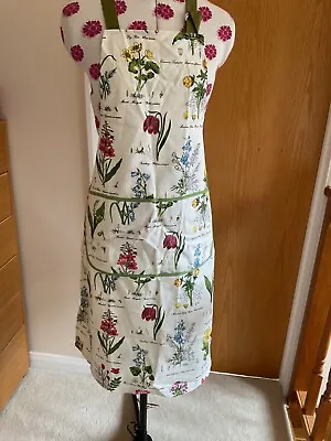McCaw Allan Cream With Flowers 100% Cotton Adults Apron • £9.99