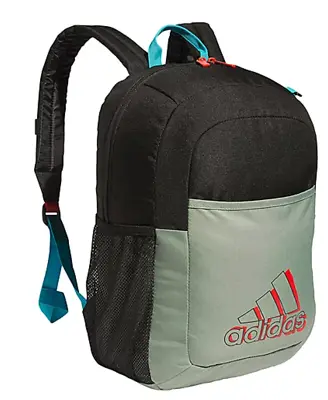 Adidas Ready Unisex 17  Backpack GREEN BLACK 15  Laptop SCHOOL BAG WIPE NEW $45 • $26.95