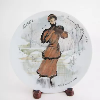 Colette 1890 D'Arceau Limoges France Collector Plate Women Century Ganeau 1976 B • $10