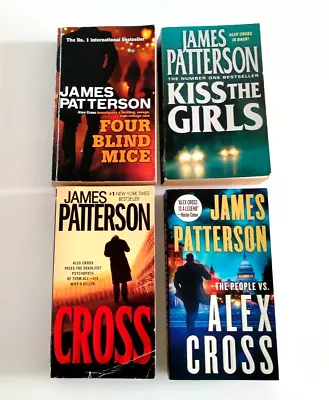 James Patterson Bulk Lot 4 Books Alex Cross Paperbacks Crime Thriller Mystery • $24