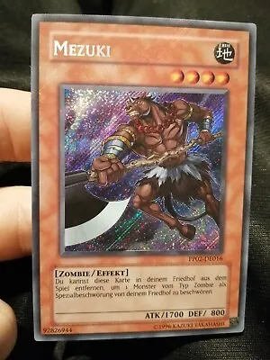 Yugioh Card Mezuki PP02-DE016 Secret Rare German NM- • $7.57