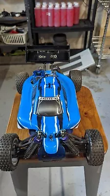 $72 • Buy Exceed RC Forza 1/10 Nitro Gas Car .18 Engine Remote RC RTR Buggy 4WD 2Speed
