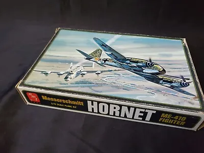 Vintage AMT MESSERSCHMIDT HORNET ME-410 FIGHTER 1:72 WWII Model Airplane Kit  • $19.95