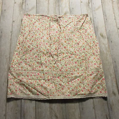 Venezia Skirt Womens 18 / 20 Beige Pink Floral Print Pencil Casual Summer • $22.88