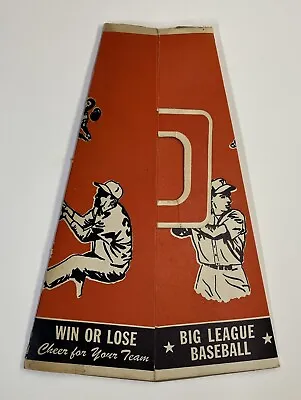 Vintage 1950's Big League Baseball Stadium Megaphone Popcorn Holder Old Early • $17.99