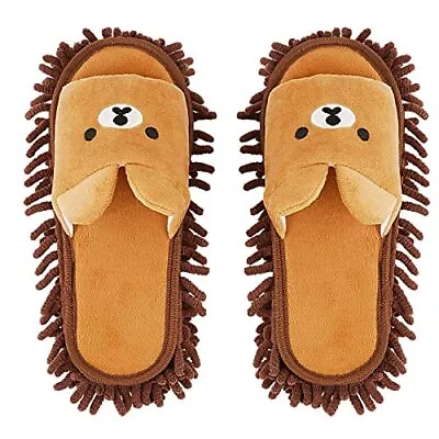 1 Pair Detachable Mop Slippers Shoes Microfiber Chenille Soft Comfortable Dus... • $22.23