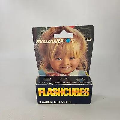 Vintage Sylvania Flashcubes 3 Cubes 12 Flashes New In The Box • $4.95