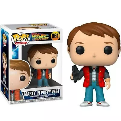 Back To The Future Marty Mcfly IN Puffy Vest Pop! Funko Vinyl Figure N°961 • $15