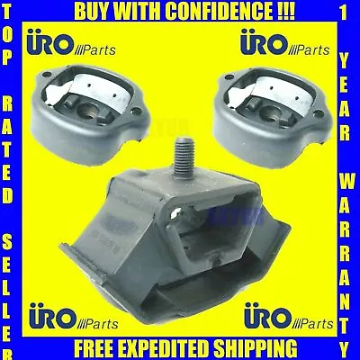 Mercedes W123 300 240 D CD TD Motor Engine Mounts+Transmission Mount Set 3 URO • $97.33