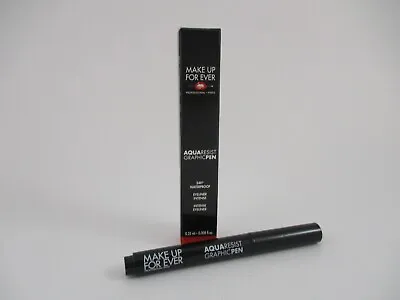 Make Up Forever Aquaresist Graphic Pen Black .008 Oz *new In Box* • $9
