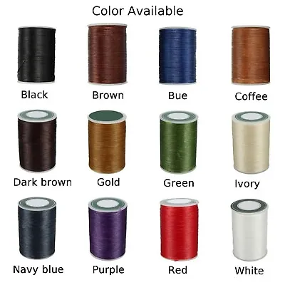 0.8mm Bonded SEWING Thread For Upholstery Leather Outdoor Canvas Beading Craft • £4.75