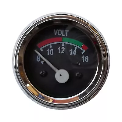 12 Volt Voltmeter Volt Gauge 2-1/16 / 52mm 12V With Wire Harness • $16.96