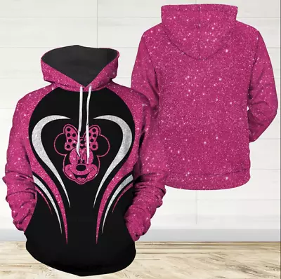 Minnie Mouse 3D HOODIE Halloween Gift Best Price Christmas Gift Us Size • $38.93