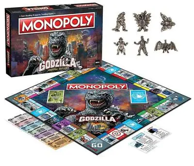 $34.99 • Buy Godzilla Monster Edition Monopoly Board Game (Ships Immediately)