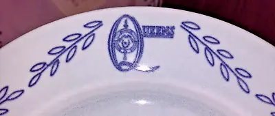 Queens Topmark Iroquois China Restaurant Ware Blue 9  Plate Special Diner Drag • $9.95