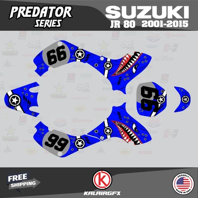 $144.77 • Buy Graphics Kit For SUZUKI JR80 (2001-2015) JR 80  PREDATOR-blue