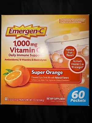 Emergen-C 1000mg Orange Flavor Vitamin C Powder - 60 Count • $18.49